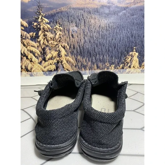 Hey Dudes Mens Wally Size 10 Black - Picture 5 of 9